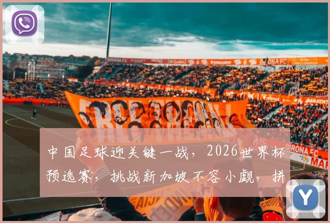中国足球迎关键一战，2026世界杯预选赛，挑战新加坡不容小觑，拼尽全力
